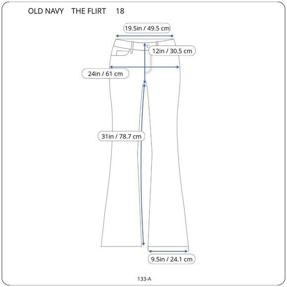 Old Navy The Flirt Bootcut Jeans Stretch Dark 18 x 31 - Picture 3 of 8